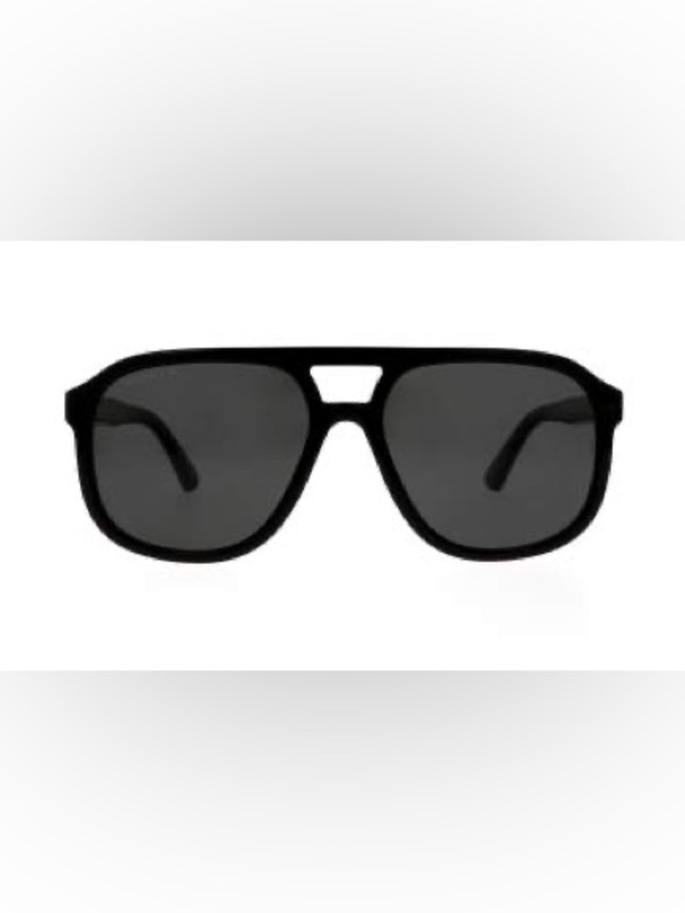 Gucci GG1188S 001 58-17 Polarized Black Aviator Sunglasses with Dark Lenses